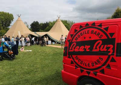 Beer Buz VW Mobile Bar at outdoor event