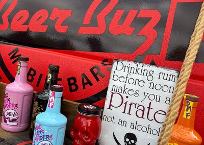 Beer Buz VW Mobile Bar serving Dead Mans Fingers