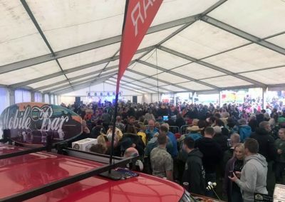 Beer Buz VW Mobile Bar Hire in marquee